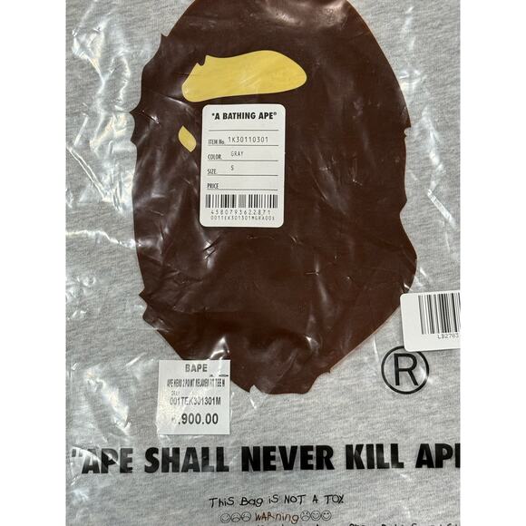 BAPE*A BATHING APE MEN T-SHIRT ONE POINT RELAXED FIT SS TEE MENS* - Picture 3 of 6